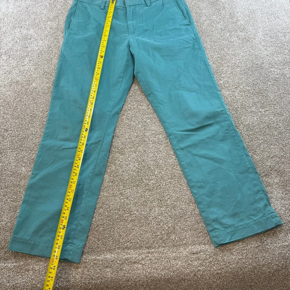 Banana Republic Emerson Chino Mens 33x30 Seafoam Green Pants Trousers Office‎